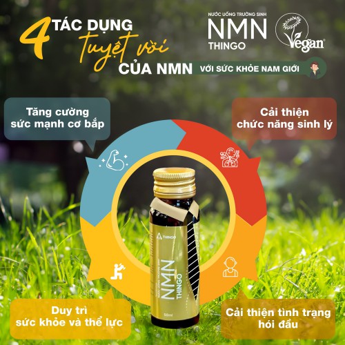 4 tác dụng tuyệt vời của NMN với sức khỏe nam giới