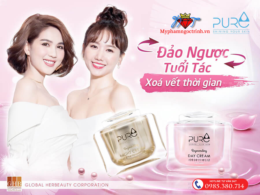 Kem Pure – Bộ kem dưỡng da Lộc Nhung Pure và Mộc Qua Pure