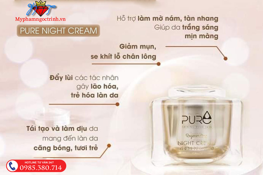 Công dụng kem mộc qua Pure