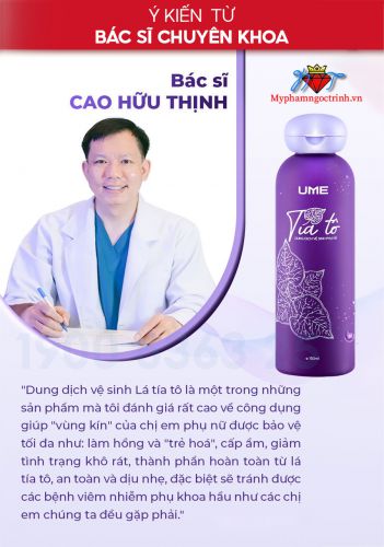 Dung dịch vệ sinh phụ nữ bác sĩ khuyên dùng