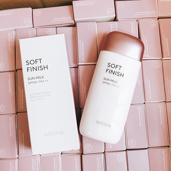 Kem chống nắng Missha Soft Finish Sun Milk SPF50+