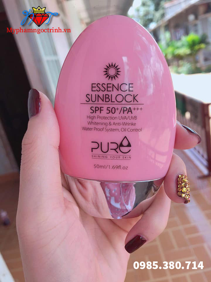 kem chống nắng Pure Essence Block cách sử dụng