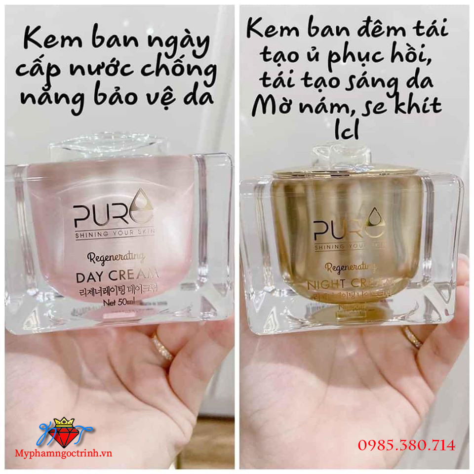 Kem Pure Vì sao phải sử dụng riêng kem Pure ban ngày và Kem Pure ban đêm