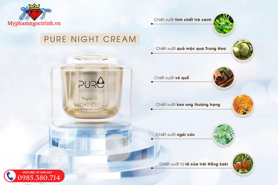 Thành phần kem mộc qua Pure