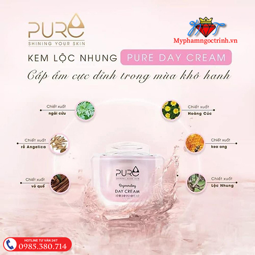 Thành phần kem lộc nhung pure